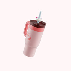 META - Tumbler with Handle 890 ml - Coral Pink - 150000232