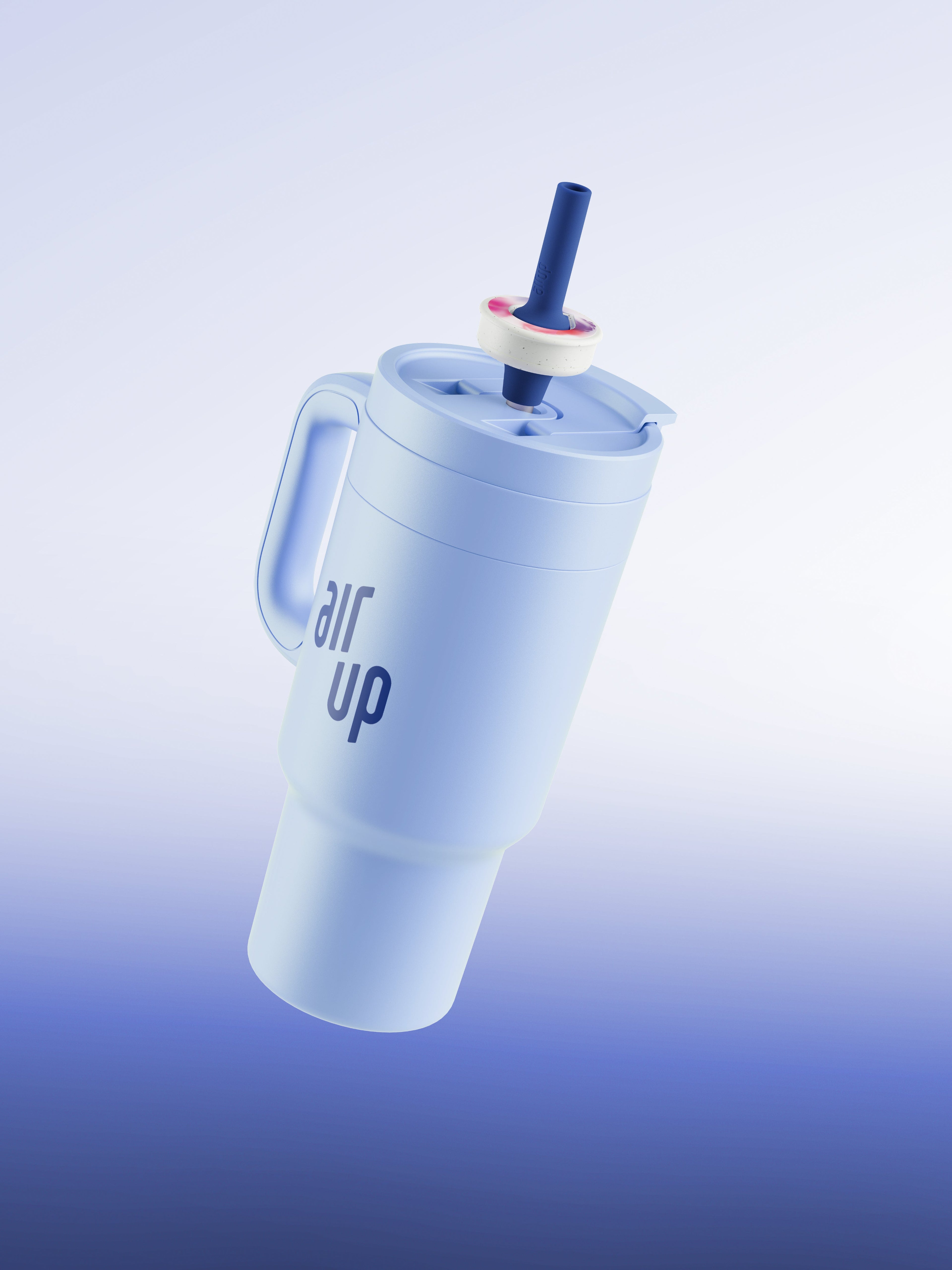 PDP - Bottle - Tumbler with handle 890ml - Blue Cornflower - 150000321 - Gallery 1
